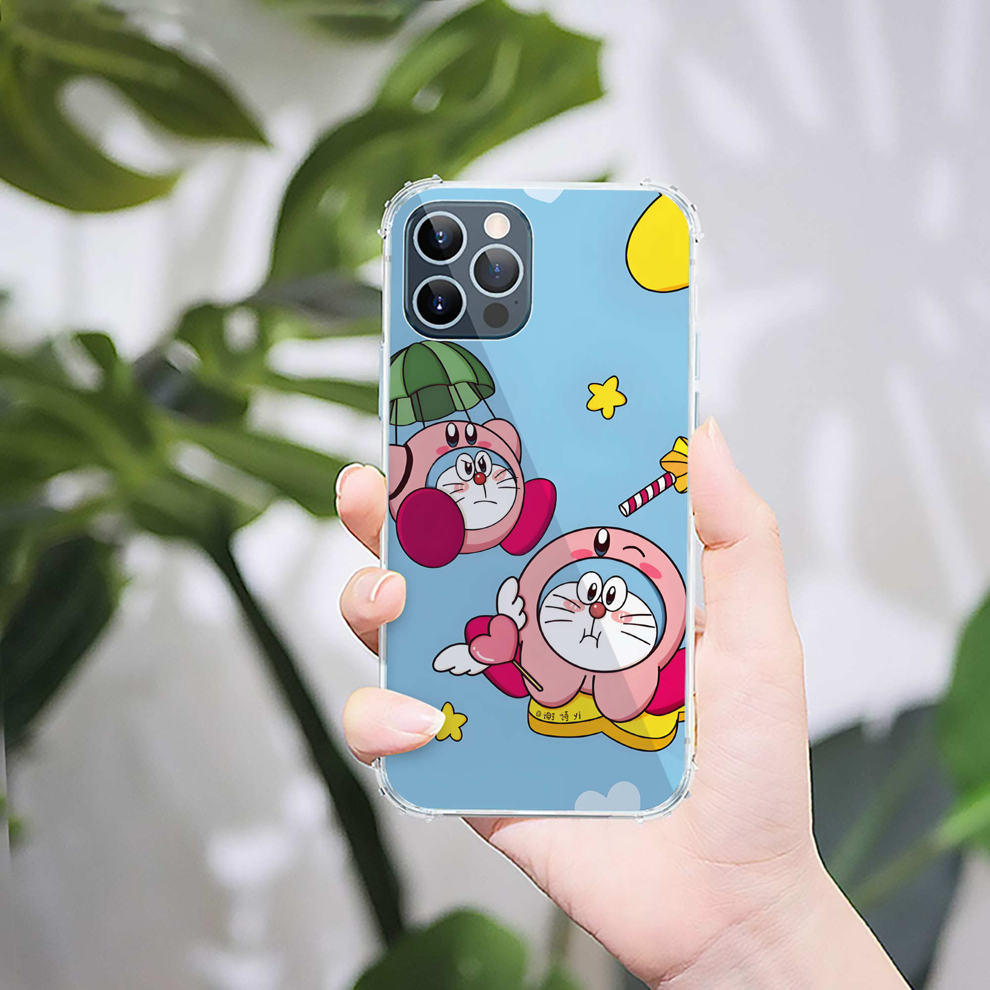 （画像用） ドラえもん Doraemon 【iPhone 12シリーズ対応】透明スマホケース（クリアソフトケース）